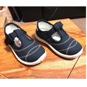 Naturino Ostuni Tela Sprint Kids Mary Jane Shoes Navy Blue Size 22/US 6
